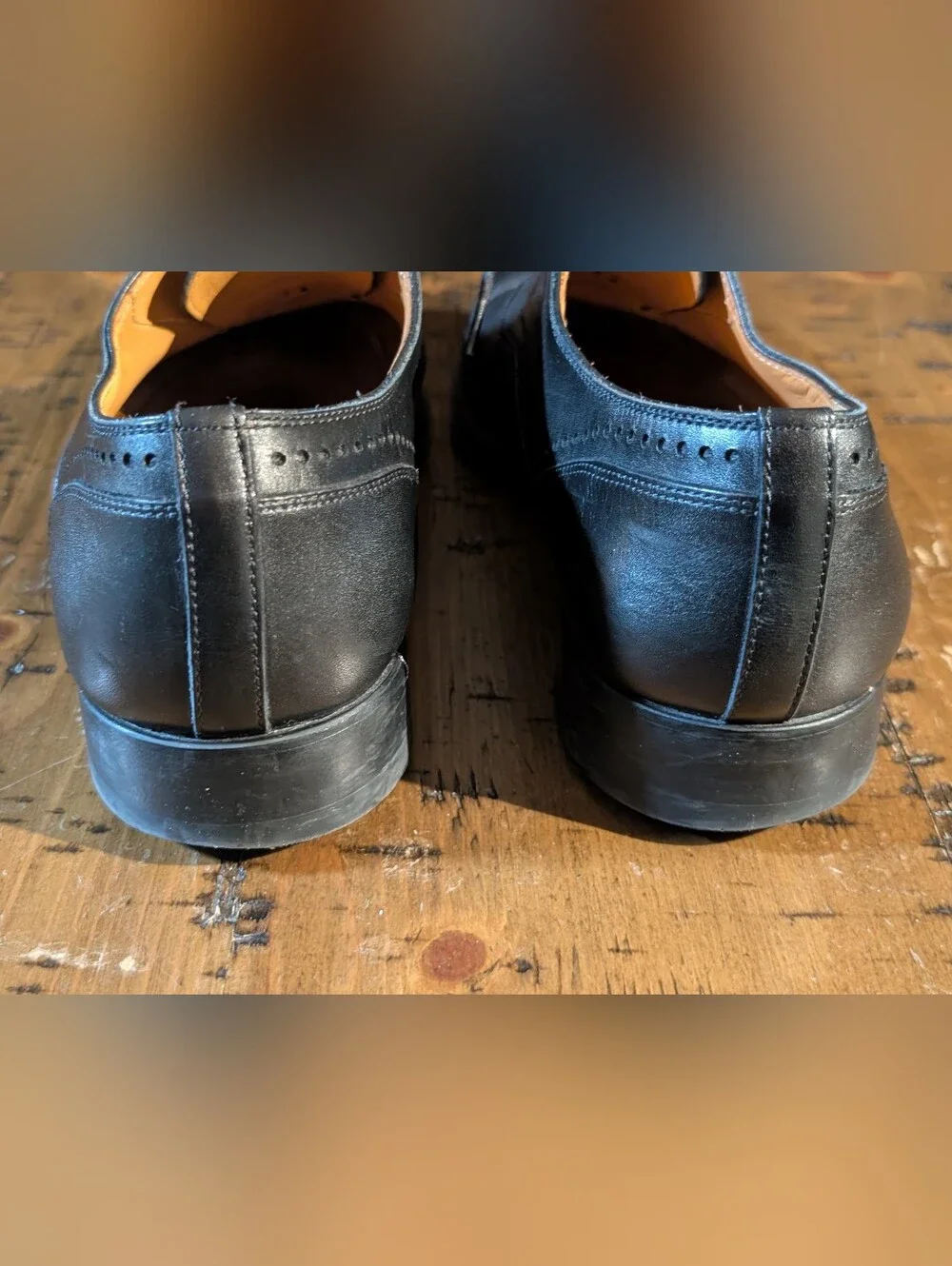 Magnanni 9.5 Black Henio Perforated Oxford